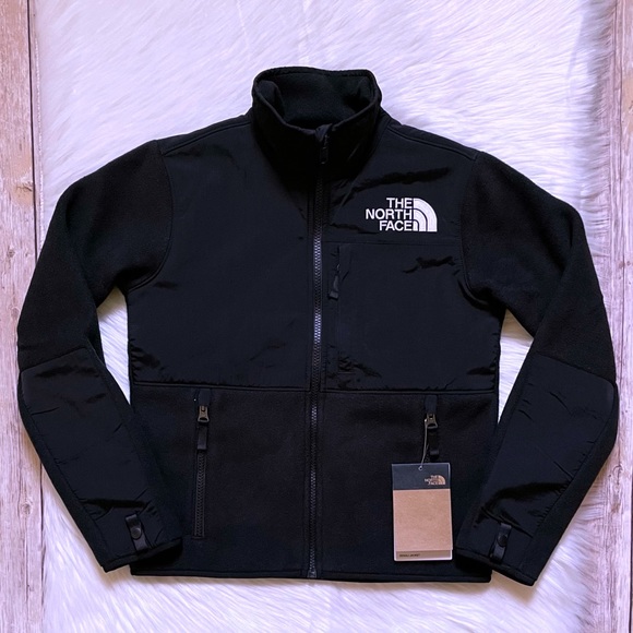 The North Face Teen Unisex Denali Black Fleece Jacket - Picture 1 of 12